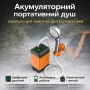 УЦЕНКА! Портативный душ 3.7 В с дисплеем температуры, фильтром и регулировкой напора (Плохая упаковка 3529)