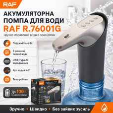 Акумуляторна помпа для води 4W з 3 режимами роботи RAF 76001G