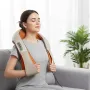 Роликовий масажер для шиї та плечей з підігрівом, Massager of Neck Kneading, Бежевий / Універсальний масажер для тіла