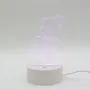УЦІНКА! 3D нічник Ведмедик із серцем + пульт, від USB/Акриловий світильник/Лемпа-нічник (Плохе паковання 3280)