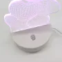 УЦІНКА! 3D нічник Ведмедик із серцем + пульт, від USB/Акриловий світильник/Лемпа-нічник (Плохе паковання 3280)