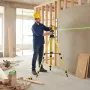 Аккумуляторный лазерный уровень со штативом на 16 линий в кейсе, Желтый / Лазерный нивелир / Уровень лазерный