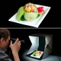 Фотобокс з підсвіткою (22×21×21 см), від USB, Білий/Літбокс/Світловий лайткуб