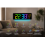 Настінний годинник 6669R/ Електронний LED-годинник/RGB годинник з пультом