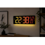 Настінний годинник 6669R/ Електронний LED-годинник/RGB годинник з пультом
