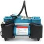 Автомобільний компресор AD 636060 2-поршневий 12 V з набором інструментів для ремонту шин у кейсі, зелений