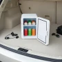 Туристичний автомобільний холодильник 12V, 5л, Білий / Холодильник для автомобіля / Автохолодильник
