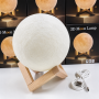 УЦЕНКА! Светильник-ночник 3D слой Луна Moon Lamp на деревянной подставке 15 см (Плохая упаковка 3611)