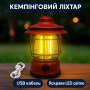 УЦІНКА! Кемпінговий акумуляторний ліхтар Camping Lamp 27S, 1200 мА·год, до 300 лм, червоний (Плохе паковання 3630)