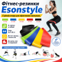 УЦЕНКА! Набор фитнес-резинок Esonstyle 5 шт. с разным сопротивлением 4,5–23 кг, латексные петли-эспандеры (Неполный комплект 3648)