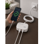 Зарядное устройство 4in1, 120W, 2xUSB-A, 2xType-C, Super Fast, Белый / Сетевой адаптер питания / Быстрая зарядка для телефона