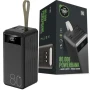Павербанк повышенной емкости с фонариком и проводами Powerbank TX-80 Torima 80000 mAh
