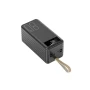 Павербанк повышенной емкости с фонариком и проводами Powerbank TX-80 Torima 80000 mAh