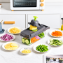 Універсальна овочерізка-мультислайсер Nicer Dicer 1857 з контейнером і змінними насадками для нарізування кубиками, скибочками