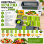 Універсальна овочерізка-мультислайсер Nicer Dicer 1857 з контейнером і змінними насадками для нарізування кубиками, скибочками