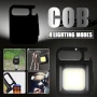 Ліхтарик брелок акумуляторний LED COB з карабіном і магнітом 500 mAh