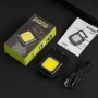 Ліхтарик брелок акумуляторний LED COB з карабіном і магнітом 500 mAh