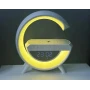 Настольная смарт лампа, ночник BT-3401 RGB Rainbow Light-Wireless Happy Light с Bluetooth колонкой + беспровод