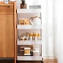 Етажерка на колесах 4 яруси (87×38×13 см), Bathroom Rack / Підлогова полиця-органайзер/ Стелаж-етажерка