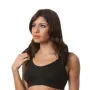 Спортивний топ без кісточок безшовний бюстгальтер набір 3 шт. розмір XXL чорний, білий, бежевий Ahh Bra