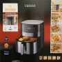 Фритюрница (аэрогриль) Crownberg CB-5553, 1500 Вт, 2.5 л, термостат 130–190 °C