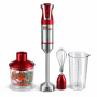 УЦІНКА! Ручний блендер заглибний з мірною склянкою 5в1 Zepline ZP-074 1500ВТ Червоний (Трищина на склянці 3416)