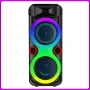 Портативная Bluetooth колонка 2х8" с проводным микрофоном и RGB подсветкой ZQS8275 40W
