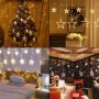 УЦЕНКА! Гирлянда штора Звезды Звездопад 3м Белий на пульте дистанционного управления (Плохая упаковка 3503)