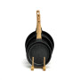 Набір сковорідок (3 шт), 20-24-28 см, гранітне покриття, гранований дизайн, без кришок
