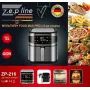 УЦЕНКА! Кухонная аэрофритюрница Zepline ZP-216 на 8,8 л, 4200 Вт, мультипечь с большой чашей, фритюрниц (Повреждение корпуса 3519)