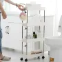 УЦЕНКА! Этажерка на колесах 4 яруса (87×38×13см), Bathroom Rack / Напольная полка (Плохая упаковка, трещина 3540)