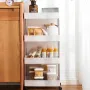 УЦЕНКА! Этажерка на колесах 4 яруса (87×38×13см), Bathroom Rack / Напольная полка (Плохая упаковка, трещина 3540)