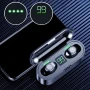 Беспроводные Bluetooth наушники F9, Черные / Сенсорные наушники с зарядным кейсом / Вакуумные блютуз наушники