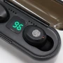 Беспроводные Bluetooth наушники F9, Черные / Сенсорные наушники с зарядным кейсом / Вакуумные блютуз наушники