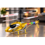 Вертоліт на Пульті Керування Дитячий з Металевими Вставками на Акумуляторі + LED Підсвітка та Гіроскоп XK913-X Жовтий