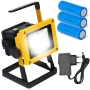 Акумуляторний прожектор із 3 акумуляторами (30W, 24LED) D15, Жовтий/Світолодний переносний ліхтар