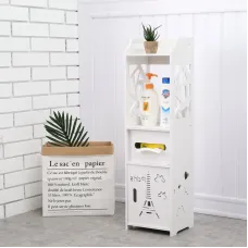 Полиця стелаж пластикова у ванні Етажерка стійка до вологи PK-02 (80cm*15cm*15cm)