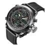 Армійський чоловічий годинник AMST 3003 Black (протиударний з підсвіткою)
