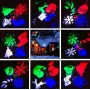 Вуличний лазерний проєктор із малюнками Festival Projection Lamp 12 pictures star shower