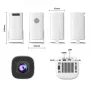 Проектор видео-игровой с джойстиками + пульт управления Android Projector HA-199 Белый