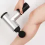 УЦЕНКА! Портативный ручной массажёр пистолет с 4 насадками Fascial Gun KH-320 Серый вибрационный пистолет (Плохая упаковка 3316)