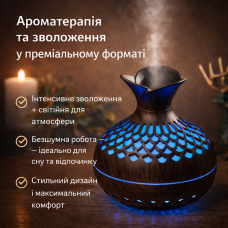 Cool Mist Humidifier 300 мл — портативний ультразвуковий зволожувач повітря із 7-колірною LED-підсвіткою