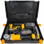 Набір акумуляторного інструменту 2в1 48V Х332 шурупокрут + кутова шліфмашина (болгарка) Jitpex, у кейсі, жовтий