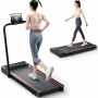 Складана бігова доріжка Sperax Walking Pad 3-в-1 DOR-1717 Black, до 150 кг, швидкість до 12 км/год, тиха, двигун 3.0 л.с