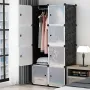 Збірна пластикова шафа-органайзер Storage Cube Cabinet МР 28-51 Чорний