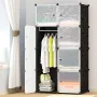 Збірна пластикова шафа-органайзер Storage Cube Cabinet МР 28-51 Чорний
