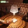 ОЧЕНКА! Настільна LED-лампа Crystal Table Lamp RGB із сенсорним керуванням, пультом керування, 16 кольорами (Плохе паковання 3549)