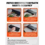 Вакууматор бытовой для продуктов пищи Vacuum Sealer X Pro 110W 60 кПа вакуумный упаковщик автоматический + 10 пакетов 10х25см