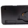 Настільний годинник будильник SM 601, від USB, Білий із зеленим + пульт/ Електронний годинник із термометром