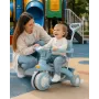 Блакитний Триколісний велосипед Baby Carriage 588 / Велосипед з батьківською ручкою і кошиком/Велосипед-коляска